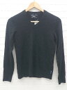 ◇ ARMANI EXCHANGE アルマーニエクスチェンジ 長袖 Vネック セーター S/P ブラック * 1002800233861 【中古】