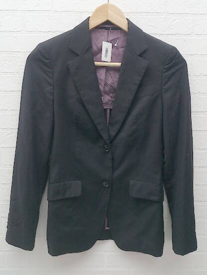 ◇ UNITED ARROWS ユナイテッドアローズ 長袖 テーラード ジャケット ブラック * 【中古】