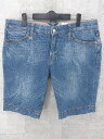 ◇ frankie morello フランキーモレロ ハーフ デニム パンツ 36 インディゴ メンズ 【中古】