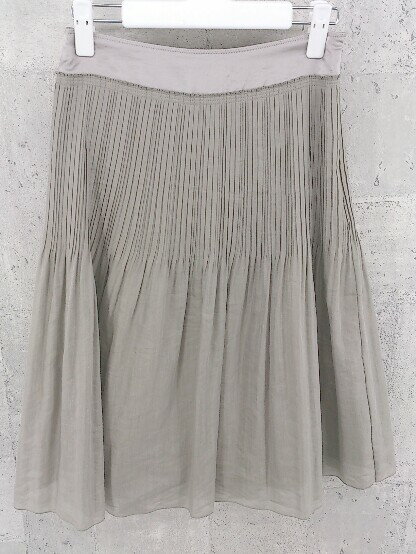 ◇ 23区 ニジュウサンク 膝下丈 スカート 36 グレー * 【中古】