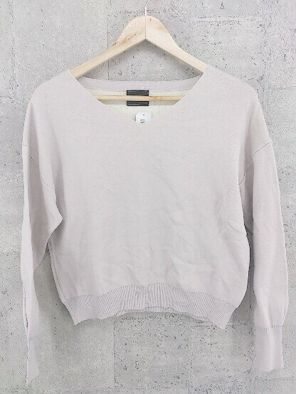 ◇ Abahouse Devinette アバハウス ドゥヴィネット コットン 長袖 セーター グレー * 1002800283439 【中古】