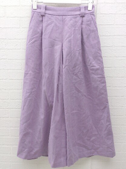 ◇ green label relaxing UNITED ARROWS ワイド パンツ サイズ34 パープル レディース 【中古】