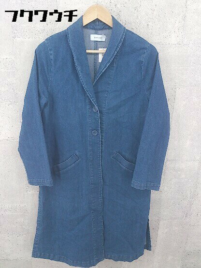 ◇ Simplicite シンプリシテェ 長袖 コート ネイビー レディース 【中古】