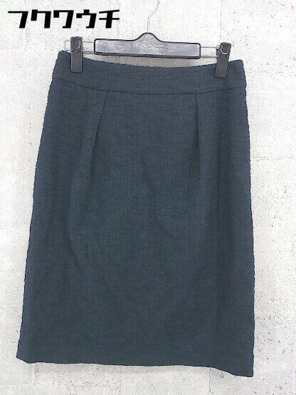 ◇ PLST プラステ 膝丈 タイト スカート サイズM ネイビー ブラック レディース 【中古】