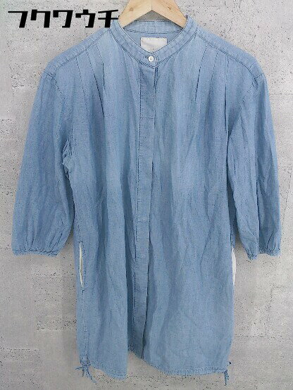 ◇ WEAR UNITED ARROWS style for living 長袖 膝丈 ワンピース ライトインディゴブルー レディース 【中古】