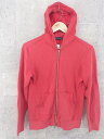 ◇ BEAUTY&YOUTH UNITED ARROWS ビューティアンドユース 長袖 ジップアップ パーカー S レッド * 【中古】