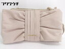 ◇ TOCCA トッカ ジッパー破損 リボン ハンド バッグ ベージュ レディース 【中古】