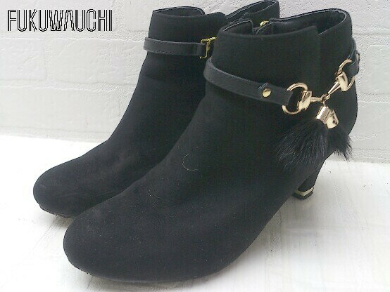 ■ JELLY BEANS ジェリービーンズ ショート ブーツ Sサイズ ブラック レディース 【中古】のサムネイル