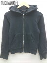 ◇ BEAUTY&YOUTH UNITED ARROWS 長袖 ジップアップ パーカー ブラック * 1002798794450 【中古】