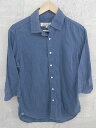 ◇ Adam et Rope アダム エ ロペ 七分袖 シャツ L ネイビー # 1002798859296 【中古】