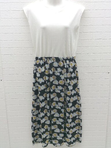 ◇ ROPE PICNIC ロペピクニック 花柄 フラワー 切り替え ノースリーブ ロング ワンピース F マルチ レディース 【中古】 ◇ ROPE PICNIC ロペピクニック 花柄 フラワー 切り替え ノースリーブ ロング ワンピース F マルチ レディース 【中古】