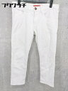 ◇ RED CARD レッドカード サブリナ 七分丈 ジーンズ デニム パンツ サイズ25 ホワイト レディース 【中古】