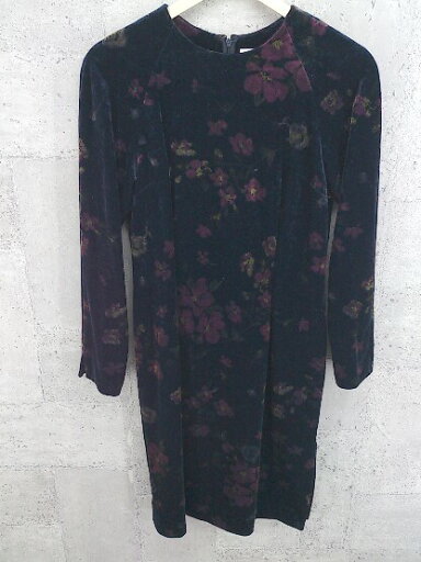 ◇ J.PRESS ジェイプレス 花柄 長袖 膝下丈 ワンピース 9 ネイビー * 1002799843478 【中古】 ◇ J.PRESS ジェイプレス 花柄 長袖 膝下丈 ワンピース 9 ネイビー * 1002799843478 【中古】