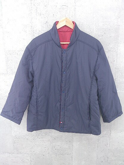 ◇ a.v.v homme リバーシブル 長袖 中綿 ジャケット L ネイビー レッド # 【中古】
