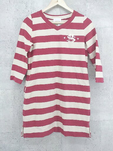 ◇ SILAS サイラス 七分袖 膝丈 チュニック ワンピース 1 レッド ホワイト * 【中古】 ◇ SILAS サイラス 七分袖 膝丈 チュニック ワンピース 1 レッド ホワイト * 【中古】