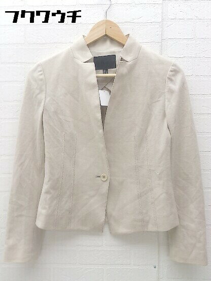 ◇ iCB アイシービー 長袖 ジャケット サイズ7 ベージュ系 レディース 【中古】