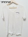 ◇ MONKEY TIME モンキータイム UNITED ARROWS 半袖 Vネック Tシャツ カットソー サイズM ホワイト メンズ 【中古】