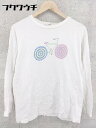 ◇ TOKYO CULTUART BY BEAMS トーキョー カルチャート 長袖 Tシャツ カットソー サイズM ホワイト マルチ レディース 【中古】