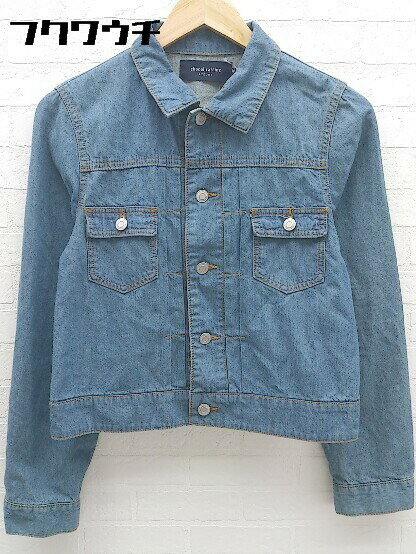 ◇ chocol raffine ショコラフィネ 長袖 Gジャン デニム ジャケット サイズM インディゴ レディース 【中古】