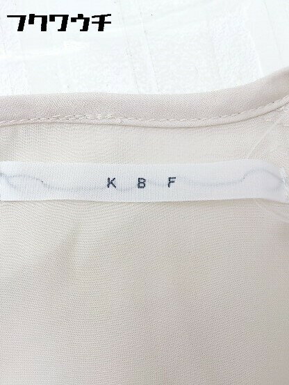 ◇ KBF ケービーエフ URBAN RESEARCH 切替 ストライプ 半袖 膝丈 ワンピース サイズOne ベージュ グリーン系 レディース 【中古】