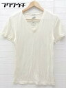 ◇ JOURNAL STANDARD relume ジャーナルスタンダード USA製 Vネック 長袖 Tシャツ カットソー サイズXS ベージュ系 メンズ 【中...