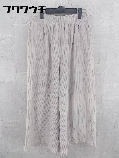 ◇ Unrelaxing アンリラクシング ウエストゴム コーデュロイ ワイド パンツ グレー レディース 【中古】