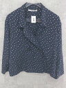 ◇ KBF ケービーエフ URBAN RESEARCH 水玉 ドット 七分袖 ジャケット サイズ1 ネイビー ベージュ レディース 【中古】