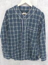 ◇ BEAMS ビームス チェック 長袖 シャツ サイズM ネイビー グリーン メンズ 【中古】