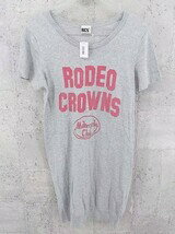 ◇ RODEO CROWNS 半袖 膝丈 チュニック S グレー * ◆ 【中古】