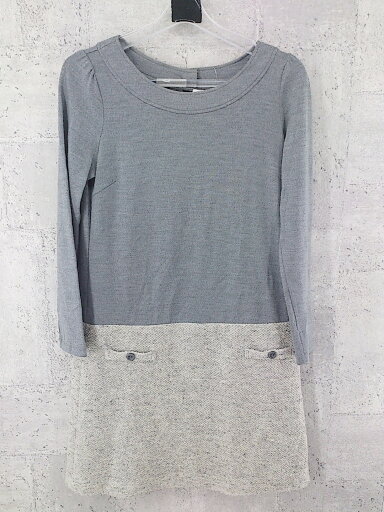 ◇ ecru NOLLEY'S エクリュ ノーリーズ 長袖 ミニ チュニック ワンピース サイズ38 グレー レディース 【中古】 ◇ ecru NOLLEY'S エクリュ ノーリーズ 長袖 ミニ チュニック ワンピース サイズ38 グレー レディース 【中古】