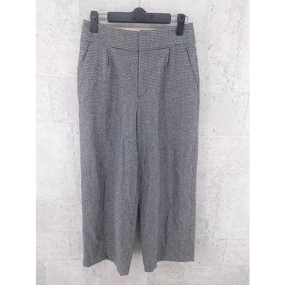 ◇ allureville アルアバイル 総柄 パンツ サイズ1 ブラック ホワイト レディース P 【中古】