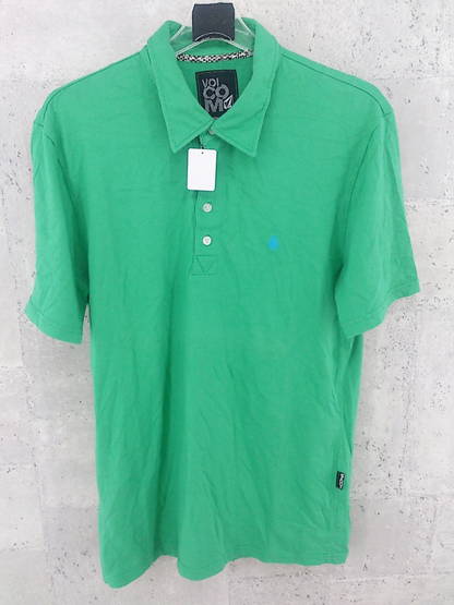 ◇ ◎ VOLCOM ボルコム 半袖 ポロシャツ サイズM グリーン系 メンズ 【中古】(4)
