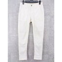 ◇ GRACE CONTINENTAL グレースコンチネンタル ストレッチ スキニー パンツ 34 アイボリー * 【中古】(4)