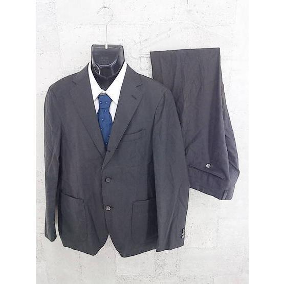 ◇ ONLY オンリー 裏地なし 3B シングル パンツ スーツ L チャコールグレー # 【中古】
