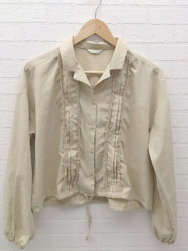 ◇ ehka sopo エヘカ ソポ 長袖 シャツ F ベージュ * 【中古】 ◇ ehka sopo エヘカ ソポ 長袖 シャツ F ベージュ * 【中古】