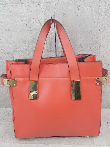 ■ HASHIBAMI ハシバミ 2WAY ハンド ショルダー バッグ レッド系 * 【中古】 ■ HASHIBAMI ハシバミ 2WAY ハンド ショルダー バッグ レッド系 * 【中古】
