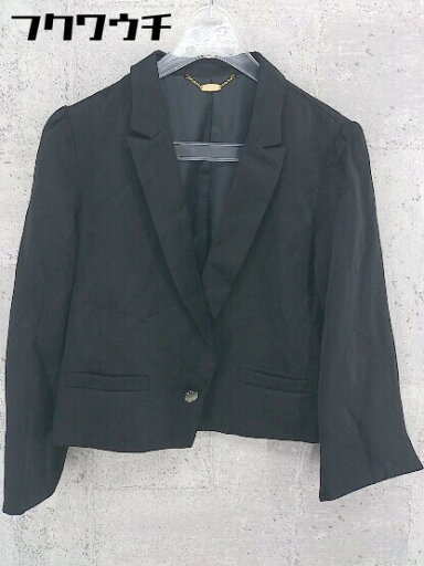 ◇ ships little black シップスリトルブラック シングル 1B 長袖 テーラードジャケット サイズM ブラック レディース 【中古】 ◇ ships little black シップスリトルブラック シングル 1B 長袖 テーラードジャケット サイズM ブラック レディース 【中古】