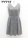 ◇ DRESS LAB ドレスラボ ノースリーブ 膝丈 ワンピース サイズS ブラック系 レディース 【中古】 【中古】