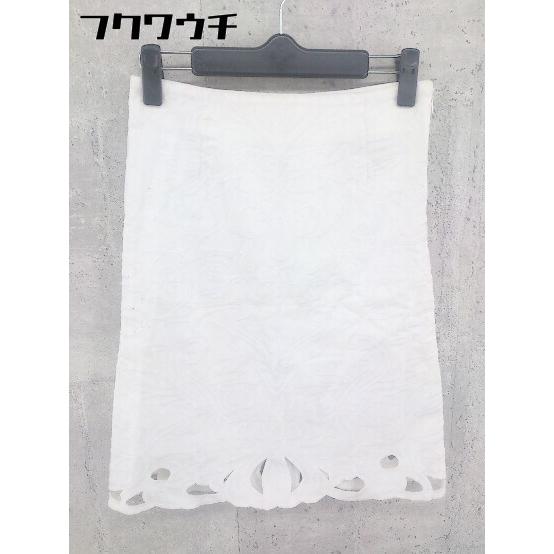 ◇ Ray BEAMS レイビームス 膝丈 タイト スカート サイズ0 ホワイト レディース 【中古】 【中古】