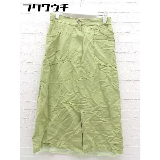 ◇ SLOBE IENA スローブ イエナ ロング タイト スカート サイズ38 グリーン レディース 【中古】 【中古】