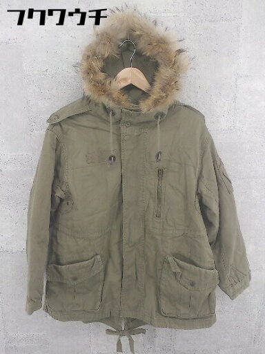 ■ ◎ w closet ライナー付 ジップアップ チャイニーズラクーンファー 長袖 ジャケット サイズF カーキ系 レディース 【中古】 ■ ◎ w closet ライナー付 ジップアップ チャイニーズラクーンファー 長袖 ジャケット サイズF カーキ系 レディース 【中古】