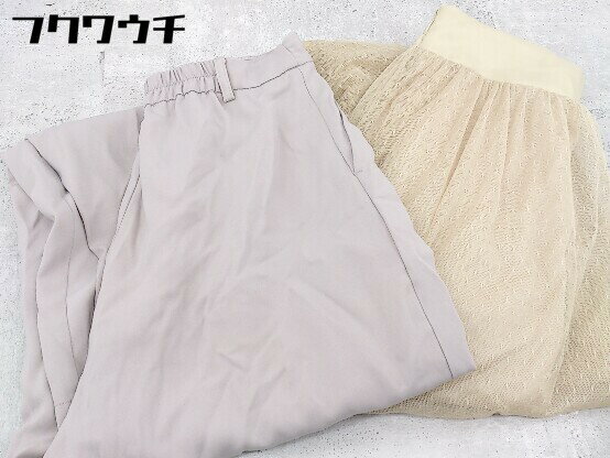 ◇ 《 riche glamour リシェグラマー まとめ売り2点セット サイズMのみ パンツ スカート レディース 》 【中古】