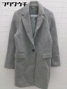 ■ laboratory work ラボラトリーワーク 長袖 チェスターコート グレー レディース 【中古】(4)