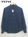 ◇ ◎ Journal Standard TRISECT ジャーナルスタンダード トライセクト チェック 長袖 シャツ サイズS ネイビー メンズ 【中古】(4)