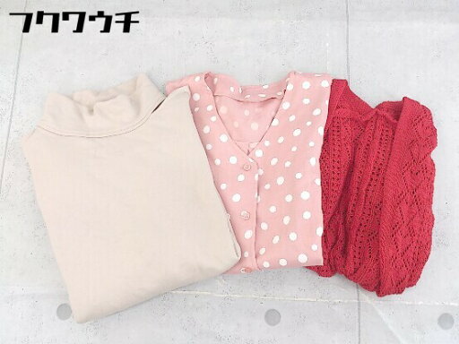 ◇ 《 merlot メルロー まとめ売り3点セット サイズM相当 カーディガン ブラウス トレーナー レディース 》 【中古】 ◇ 《 merlot メルロー まとめ売り3点セット サイズM相当 カーディガン ブラウス トレーナー レディース 》 【中古】