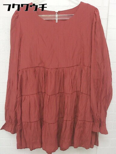◇ VICKY ビッキー 長袖 チュニック ブラウス サイズ2 テラコッタ レディース 【中古】 ◇ VICKY ビッキー 長袖 チュニック ブラウス サイズ2 テラコッタ レディース 【中古】