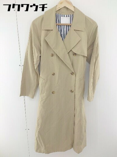 ◇ ◎ AMERICAN HOLIC アメリカン ホリック 長袖 トレンチ コート サイズM ベージュ レディース 【中古】 ◇ ◎ AMERICAN HOLIC アメリカン ホリック 長袖 トレンチ コート サイズM ベージュ レディース 【中古】