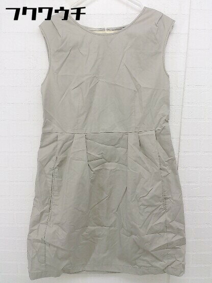 ◇ Liesse リエス ノースリーブ ミニ ワンピース サイズ4 グリーン グレー系 レディース 【中古】