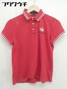 ◇ 23区 SPORT ニジュウサンクスポーツ ロゴ 半袖 ポロシャツ サイズIII レッド ホワイト系 レディース 【中古】(4)