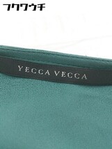 ◇ YECCA VECCA イェッカ ヴェッカ ビジュー付き ノースリーブ ミニ ワンピース グリーン レディース 【中古】